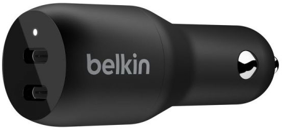 מטען USB Type-C כפול לרכב Belkin Boost Charge 2x18W PD