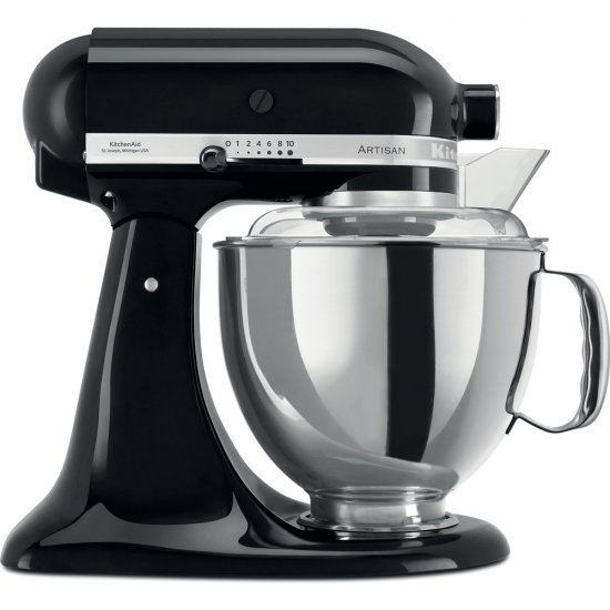 מיקסר שולחני 4.8 ליטר KitchenAid Artisan 5KSM175PSIOB - צבע שחור - אחריות יבואן רשמי ניופאן