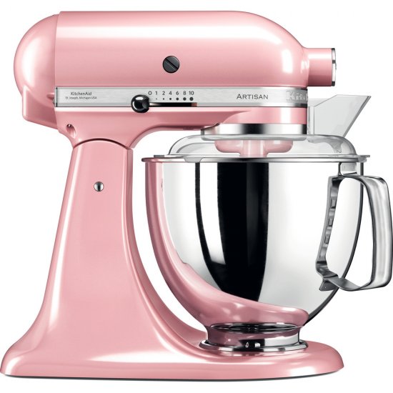 מיקסר שולחני 4.8 ליטר KitchenAid Artisan 5KSM175PSISP - צבע ורוד משי - אחריות יבואן רשמי ניופאן