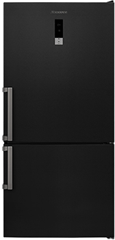 מקרר מקפיא תחתון עם פיקוד דיגיטלי 571 ליטר שחור Normande KL-653