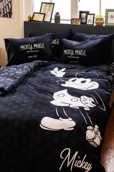 סט מצעי ג'רסי מיקי מאוס למיטה זוגית 160xX200 ס''מ מבית Vardinon