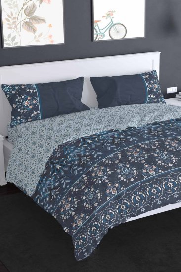 סט מצעי פלנל למיטה זוגית 160X200 ס''מ Vardinon Blue Story