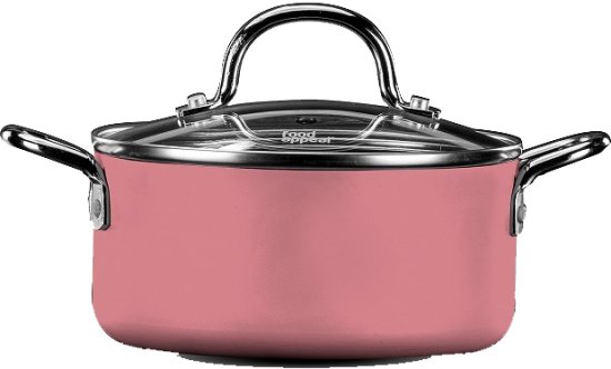 סיר מיני 16 ס''מ 1.4 ליטר Food Appeal Everyday Plus Mini Vintage - צבע ורוד בהיר