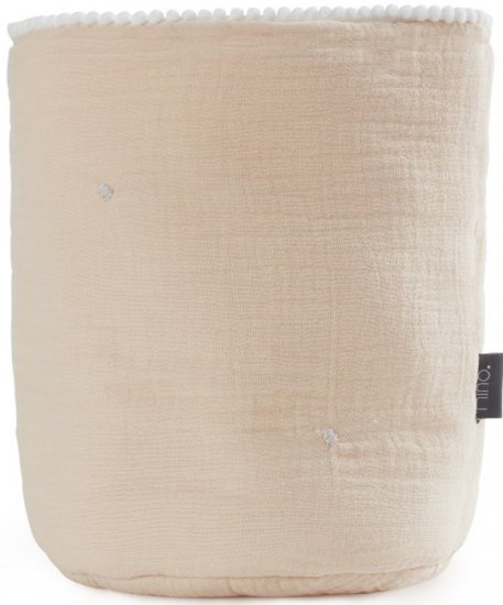 סל אחסון עגול קטן Nino - צבע חול