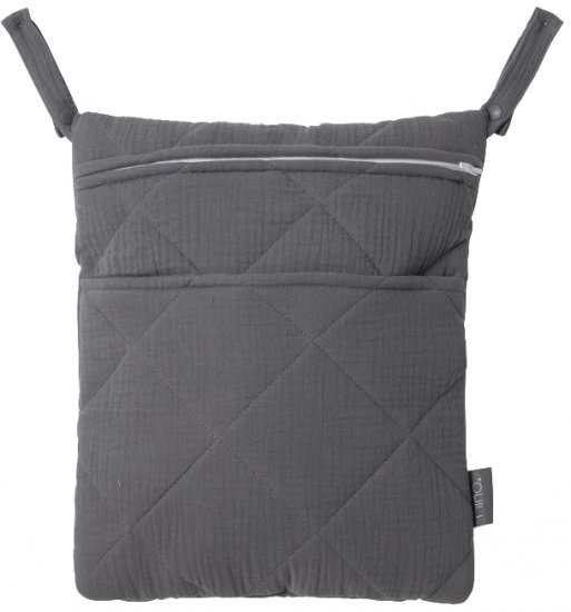 סל כביסה 100% כותנה טטרה Nino - צבע אפור כהה