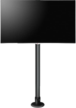 עמוד 1.5 מטר לטלוויזיה 32-75 אינץ' ללא אפשרות סיבוב מסך BT7850150BFXL מבית B-Tech - צבע שחור