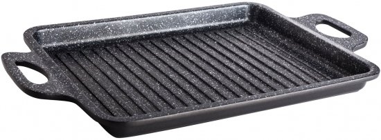 פלטת גריל 46X28 ס''מ Food Appeal Black Marble