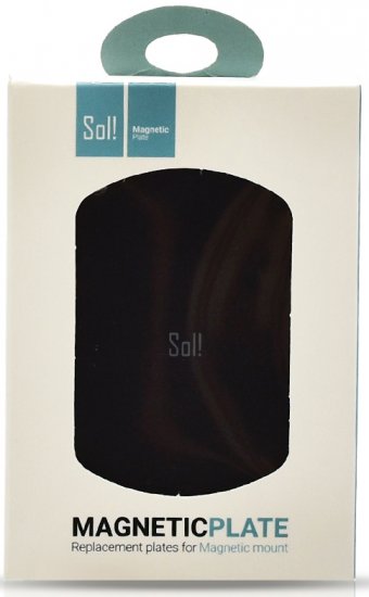 קיט 2 יחידות דסקיות מגנט להחלפה Sol! - צבע שחור