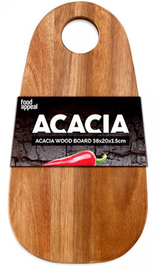 קרש חיתוך בגודל 38x20x1.5 ס''מ Food Appeal Acacia