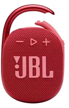 רמקול Bluetooth נייד עמיד למים ואבק JBL Clip 4 - צבע אדום
