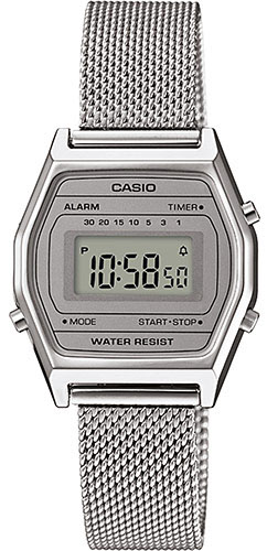 שעון יד דיגיטלי לנשים Casio LA690WEM-7EF - צבע כסוף