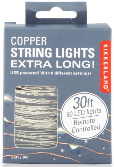 שרשרת אורות זוהרים Extra Long מבית Kikkerland