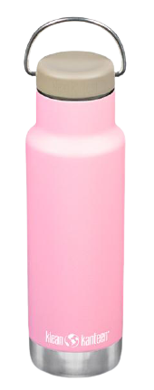 בקבוק שתייה תרמי 355 מ''ל Klean Kanteen Classic Loop Cap With Bale - צבע ורוד לוטוס