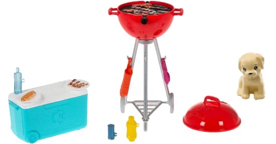 ברבי - ערכת ברביקיו וחיית מחמד מבית Mattel