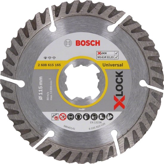 דיסק יהלום רב שימושי 115 מ''מ X-Lock מבית Bosch