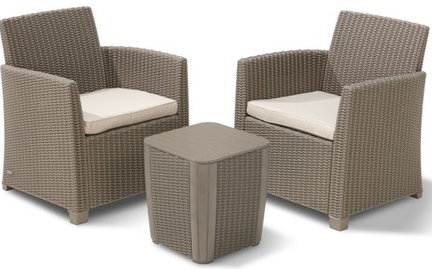 מערכת ישיבה Keter Mia Balcony - צבע חום קפוצ'ינו