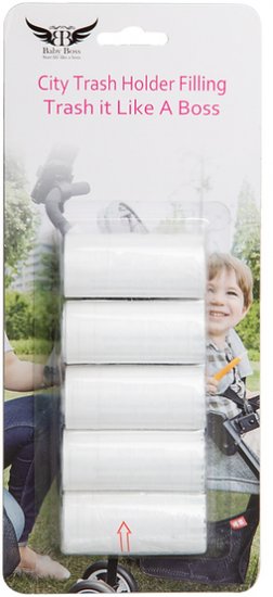 סיטי טראש הולדר - שקיות אשפה לחיתולים Baby Boss -סך הכל 5 מארזים