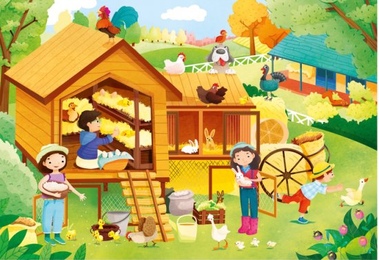 פאזל 15 חלקים מבית Clementoni - אסם בחווה