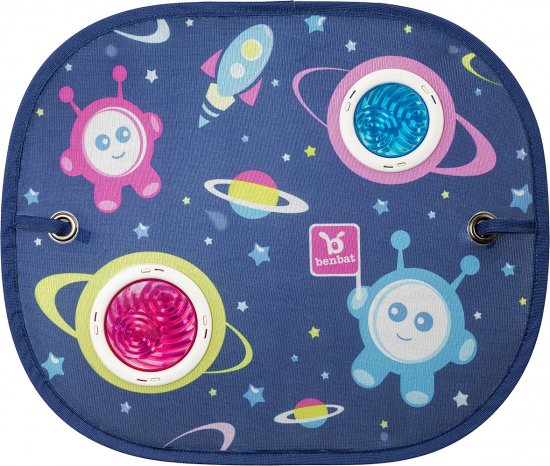 צלון בועות אור עגול בודד עם מצמדי ואקום Benbat - צבעוני