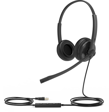 אוזניות עם מיקרופון Yealink UH34 Lite Dual Teams USB