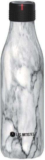 בקבוק תרמי 500 מ''ל Bottle'up מבית Les Artistes - לבן שיש