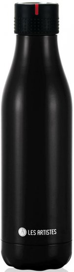 בקבוק תרמי 500 מ''ל Bottle'up מבית Les Artistes - שחור