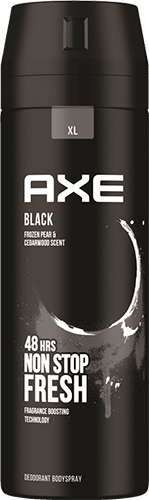 דאודורנט ספריי לגבר Axe Black XL - נפח 200 מ''ל