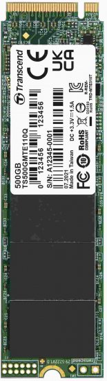 כונן קשיח Transcend 110Q TS500GMTE110Q SSD NVMe PCIe Gen3 x4 - נפח 500GB
