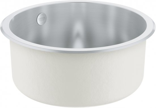 כיור מטבח עגול 50 ס''מ GROHE דגם K200 - צבע נירוסטה