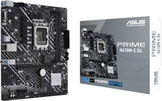 לוח אם ASUS Prime H610M-A D4 LGA1700 Intel H610 DDR4