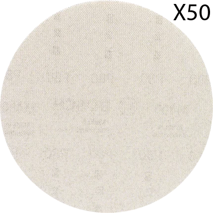 מארז 50 רשתות לטש נצמדות גרעין 80 בקוטר 6 אינץ' / 150 מ''מ Bosch