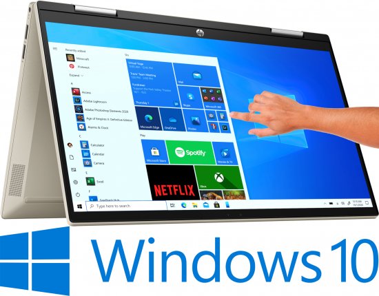 מחשב נייד עם מסך מגע - HP Pavilion x360 14-DY0006NJ / 4G1J8EA - צבע זהב