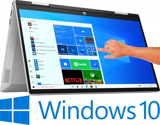 מחשב נייד עם מסך מגע - HP Pavilion x360 14-DY0010NJ / 4G1H9EA - צבע כסוף