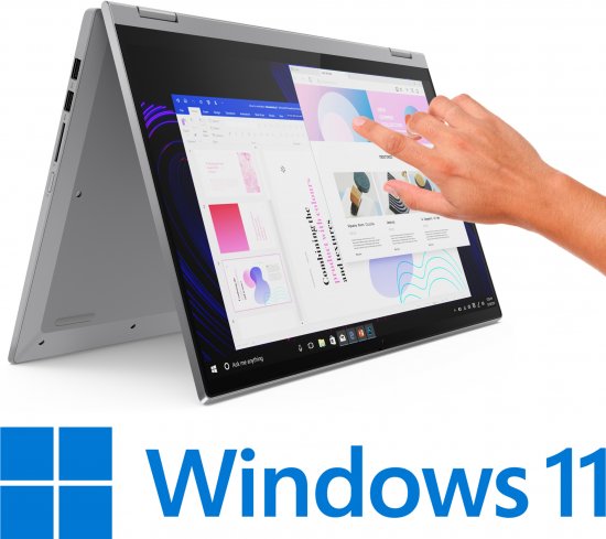 מחשב נייד עם מסך מגע Lenovo IdeaPad Flex 5-15ITL 82HT00B7IV - צבע אפור פלטינום