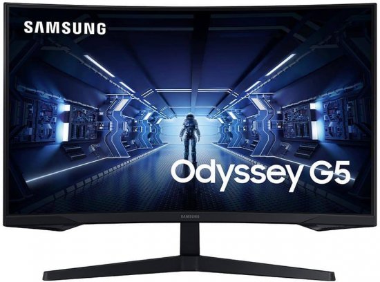מסך מחשב גיימינג קעור Samsung Odyssey G5 C32G55TQWR LED VA 31.5'' FreeSync - צבע שחור