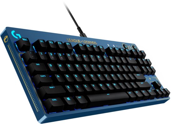 מקלדת גיימינג מכאנית Logitech G Pro Tenkeyless League of Legends Edition עם מתגי GX Brown Tactile