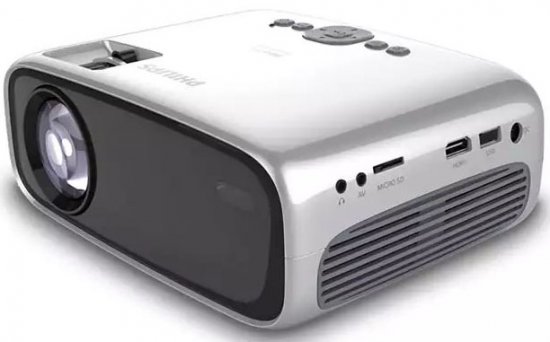 מקרן ביתי עם Philips NeoPix Easy NPX443/INT Wi-Fi - עד 65 אינטש