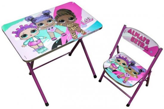 סט שולחן וכסא מתקפלים L.O.L. Surprise מבית Anonima