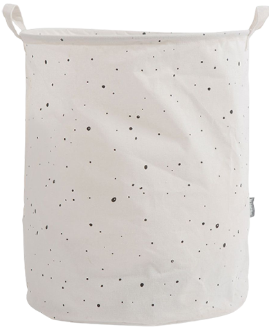 סל אחסון גדול מקנבס 40*50 ס''מ ליין חיות Minene - צבע אפור פחם