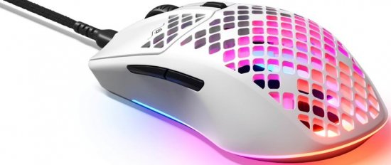עכבר גיימינג חוטי SteelSeries Aerox 3 Ultra Lightweight - צבע לבן