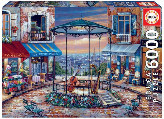 פאזל 6000 חלקים מבית Educa - שקיעה בפריז