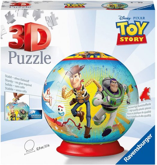 פאזל כדור תלת מימד 72 חלקים מבית Ravensburger - צעצוע של סיפור