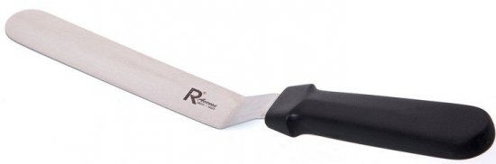 פלטה מדורגת למריחה 15 ס''מ Roso Glaze - ידית שחורה