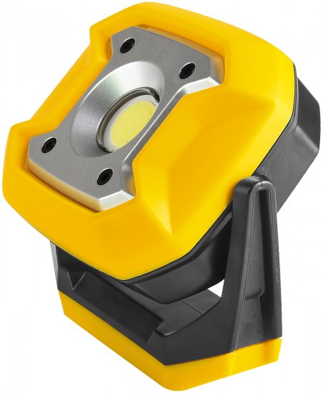 פנס נטען לרכב עם מעמד ומגנט מבית אלקטרו חנן - צבע שחור וצהוב