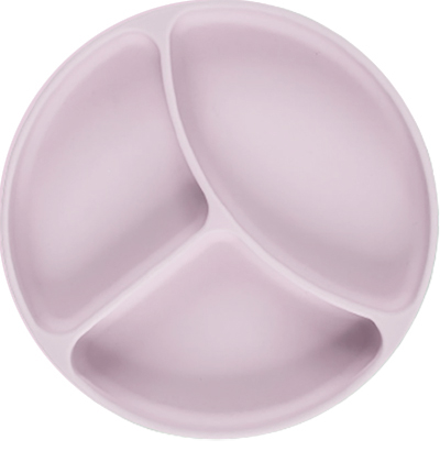 צלחת סיליקון מחולקת Minene - צבע ורוד