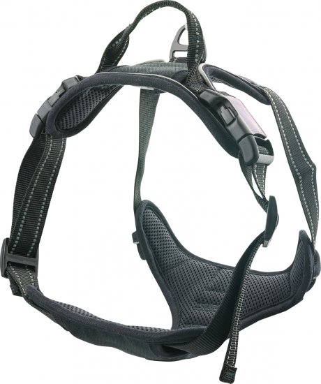 רתמה לכלב היקף חזה 54-109 ס''מ היקף צוואר 55-92 ס''מ מידה PetsProject Perfect No-Pull  XXL - צבע שחור