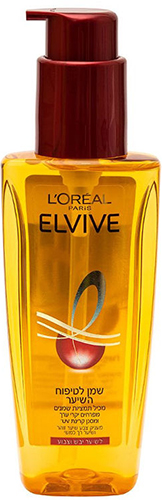 שמן טיפוח לשיער Elvive Extraordinary Oil מבית Loreal לשיער יבש וצבוע - נפח 100 מ''ל