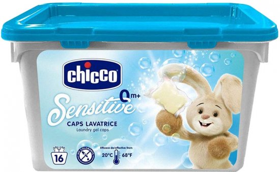16 קפסולות ג'ל כביסה לתינוק מבית Chicco