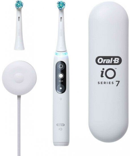 מברשת שיניים חשמלית Oral-B iO Series 7 - צבע לבן