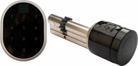 מנעול חכם לדלת Lockapp 2 עם צילינדר חכם וקודן מבית רב בריח